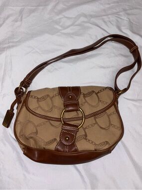 CHAPS Tan & Brown Shoulder Bag